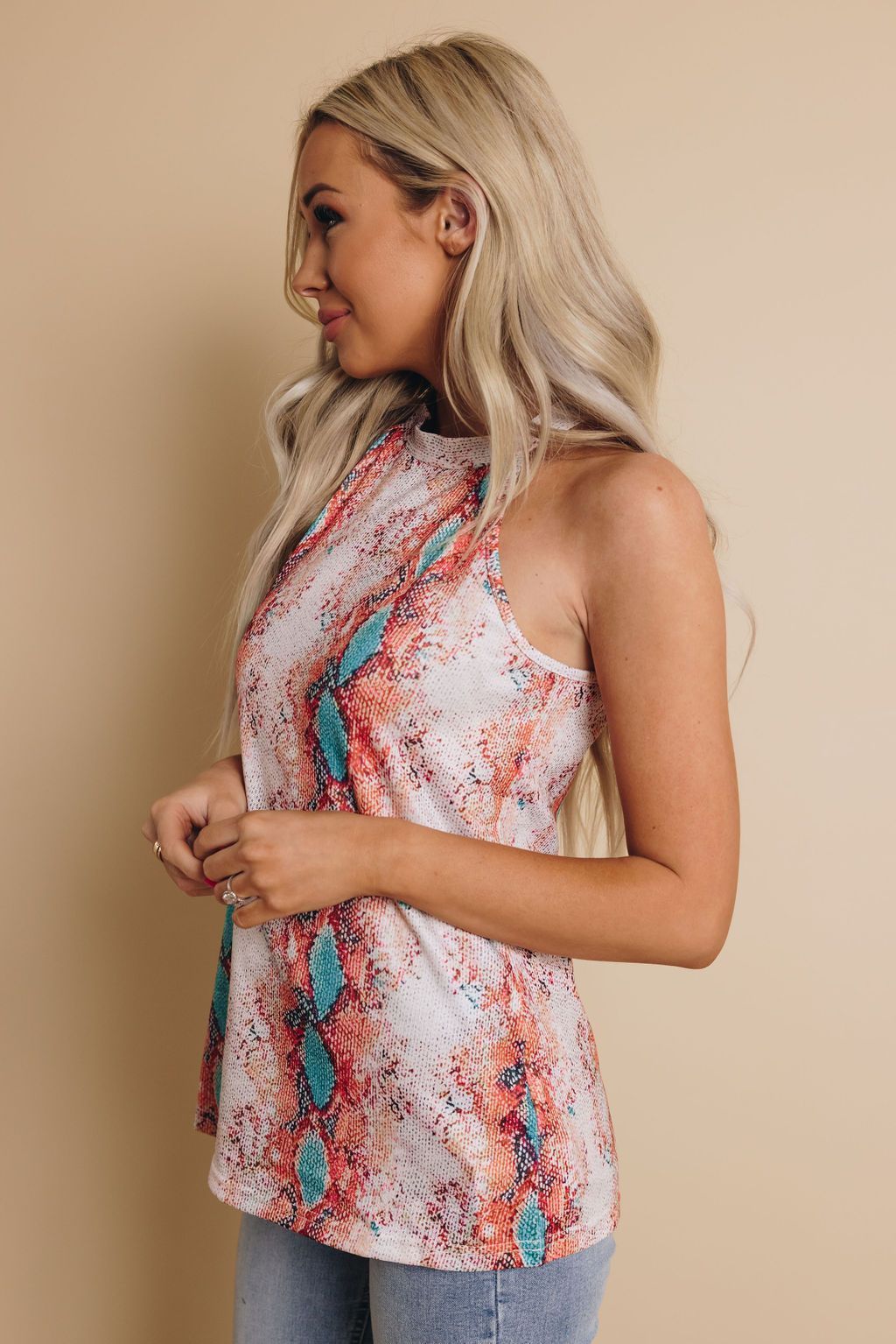 southern charm snakeskin tank