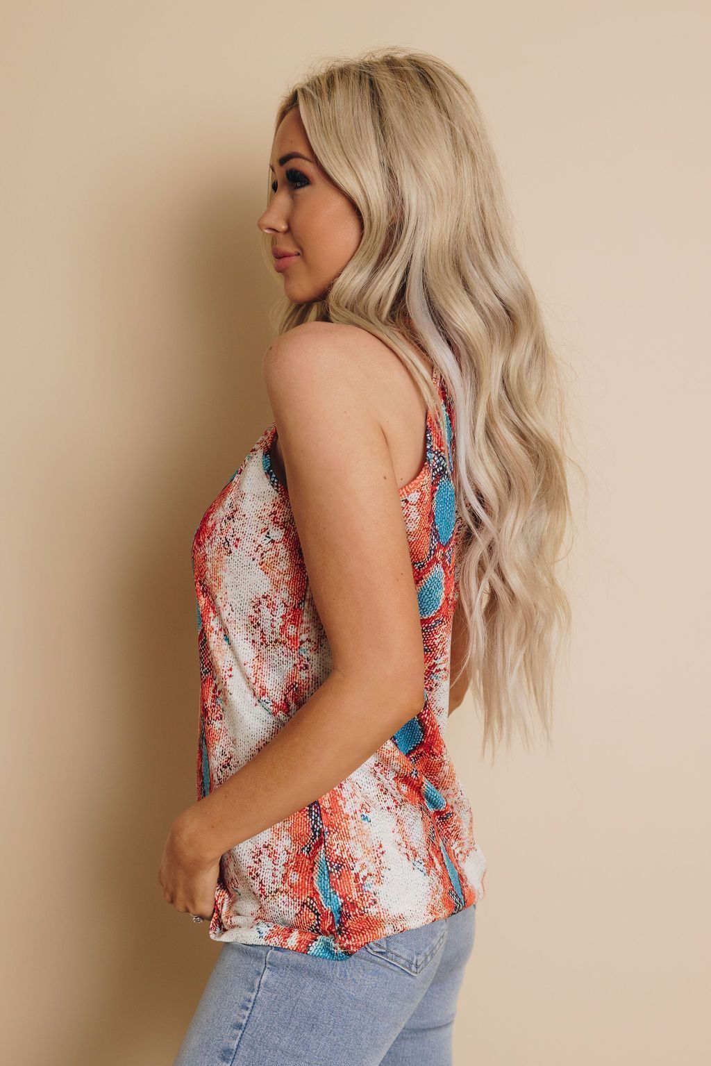 southern charm snakeskin tank