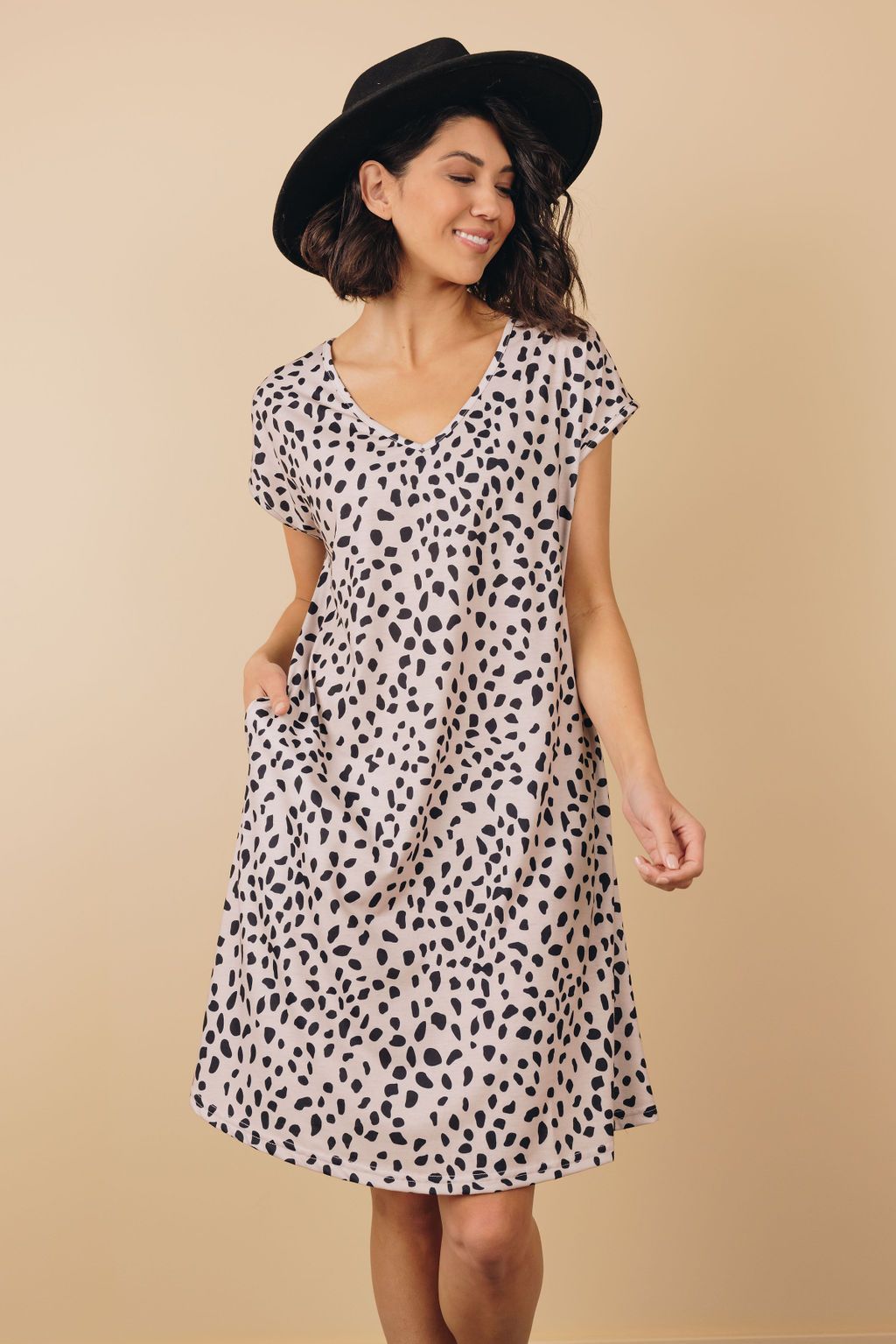 now not later cheetah print dress