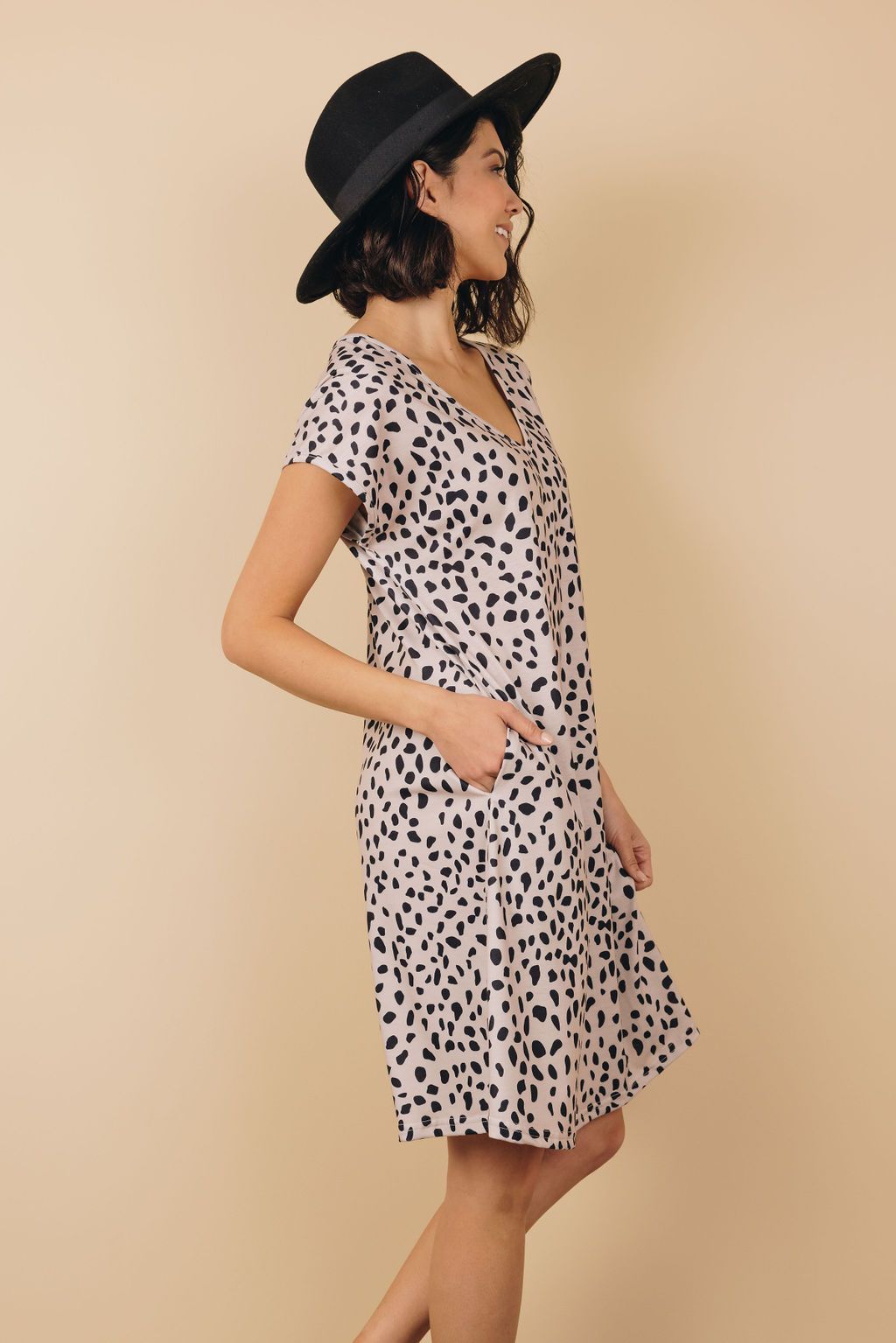 now not later cheetah print dress
