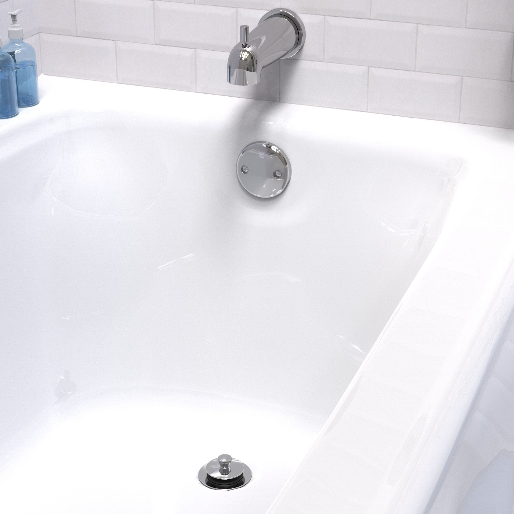 Keeney 1.5-in Brushed Nickel Roller Ball Drain with PVC Pipe
