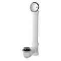 Keeney 1.5-in Polished Chrome Foot Lock Drain with PVC Pipe