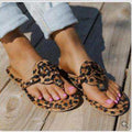 tiosebon fashion leopard slippers