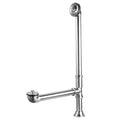 Kingston Brass 1.5-in Polished Chrome Lift and Turn Drain with Brass Pipe