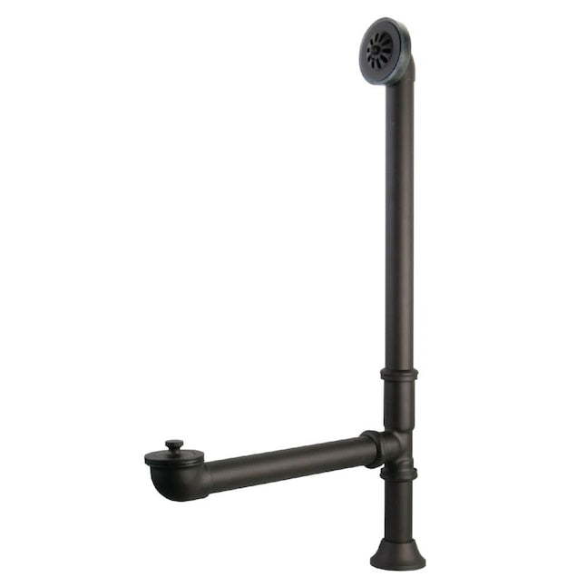 Kingston Brass 1.5-in Oil-Rubbed Bronze Lift and Turn Drain with Brass Pipe