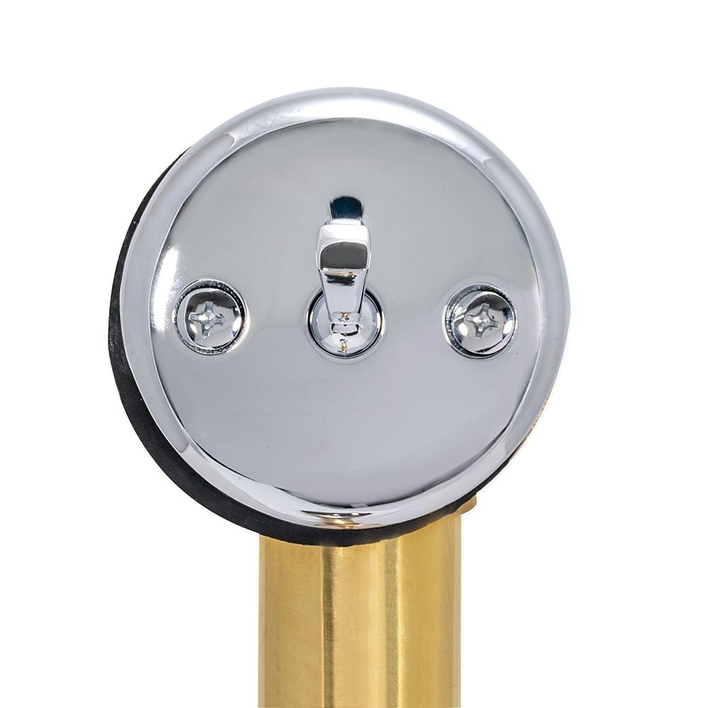 EASTMAN 1.5-in Chrome Triplever Drain with Brass Pipe