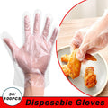 50/100PCS Disposable Gloves Food Plastic Transparent Gloves Multifunction Waterproof Glove Restaurant BBQ Kitchen Accessories