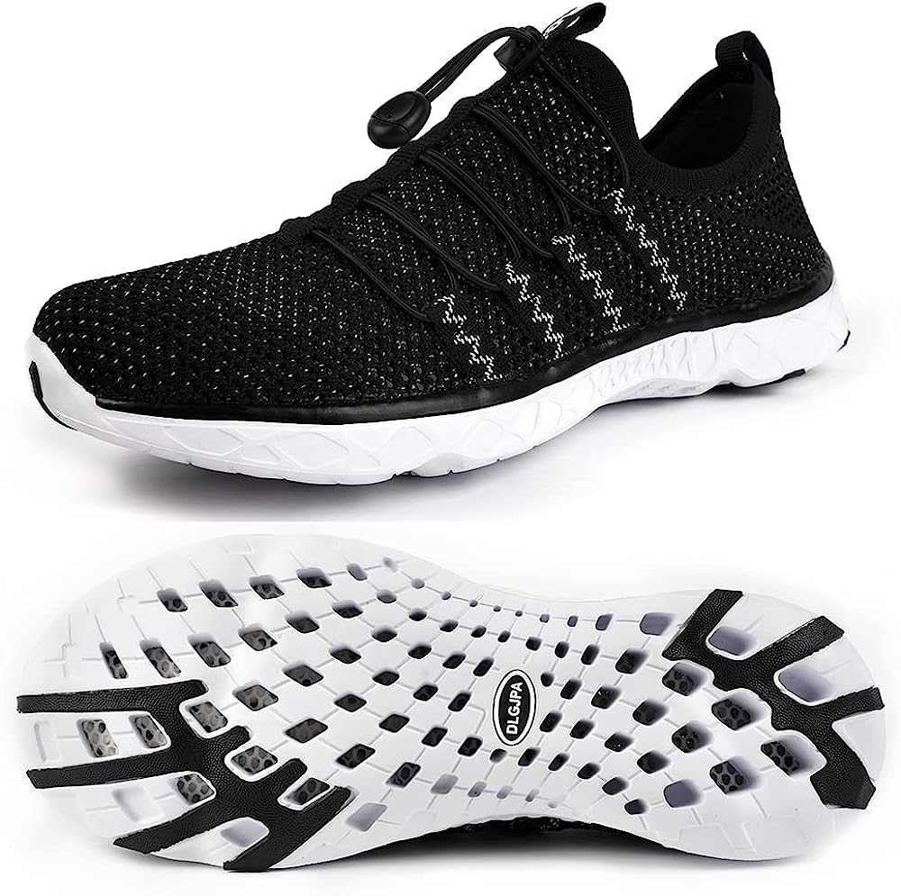 DLGJPA Men's Lightweight Quick Drying Aqua Water Shoes
