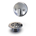Keeney 1.5-in Polished Chrome Triplever Drain with Brass Pipe