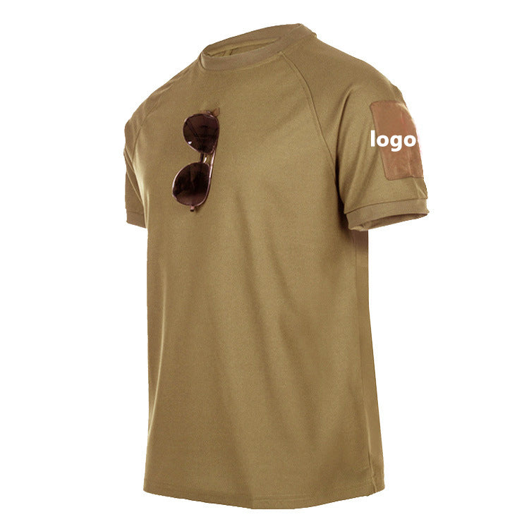 Plus Size Men's T-shirts O-neck Top Clothing High Quality Quick Dry Tactical Short Sleeve Printing Logo 100 Cotton Tshirts