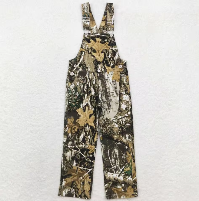Fall Hunting Camo Denim Strap Jumpsuits Overall Boutique Long Pants Clothes