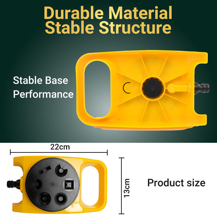 One99 Yellow Plastic Watering Irrigation System with 6 Hole Nozzle Efficient Sprinkler for Even Watering in Gardens and Lawns