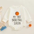 White Wholesale Newborn Baby Boy Girl Fall Clothes Funny Letter Print Sweatshirt Romper Long Sleeve Bodysuit 100% Cotton Worsted