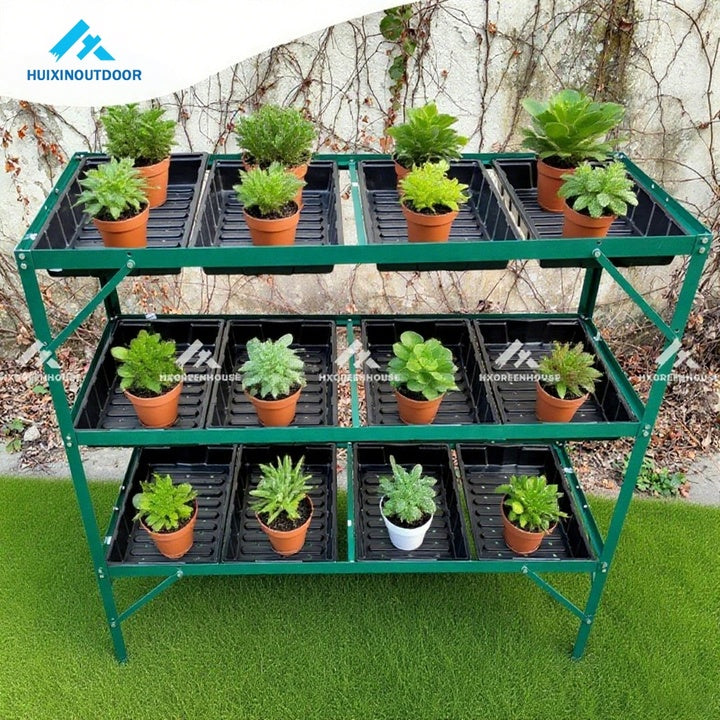 Metal Flower Stand Powder Coated DIY Fresh Display Base Pot for Home Garden Nursery Design Floor Hanging