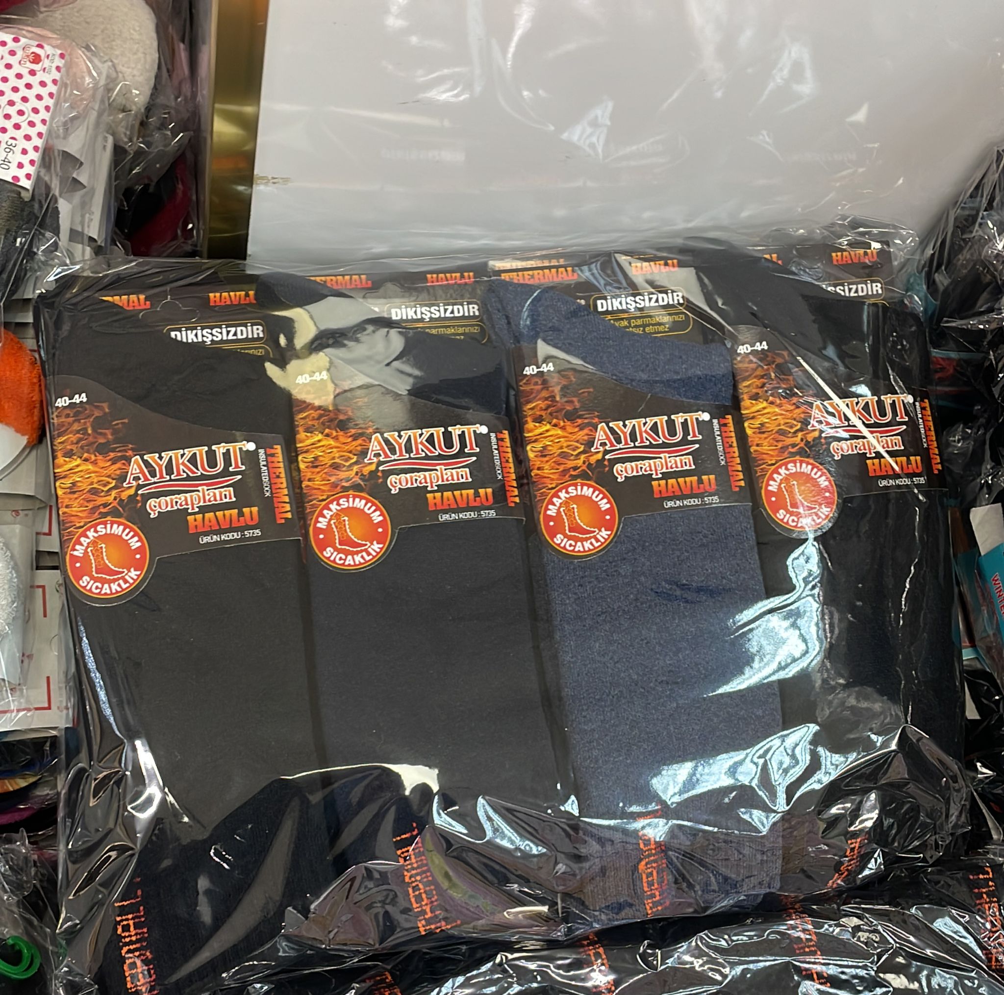 Man Sock Thermal from Turkey very nice quality for Winter four color available to shipping