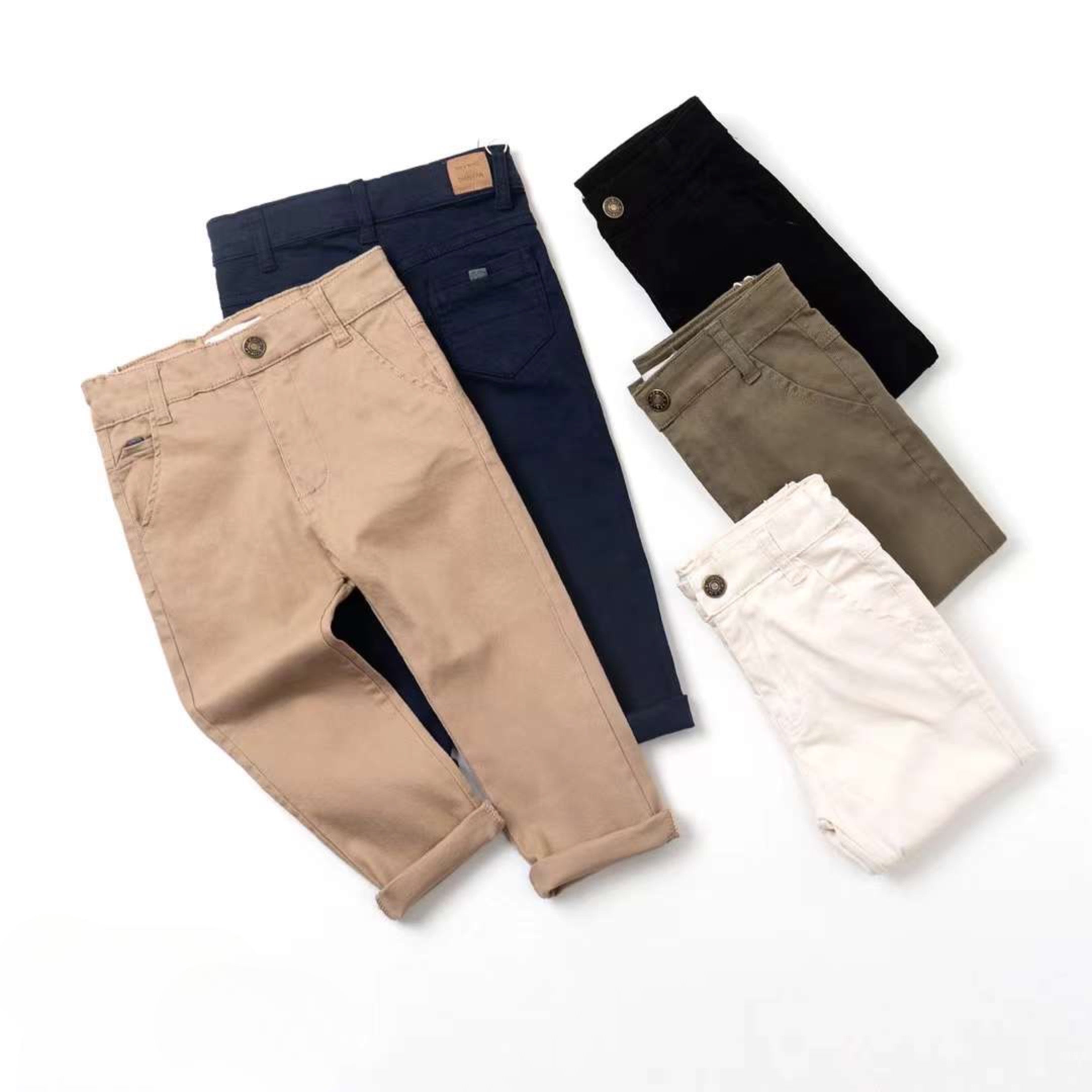 Direct Factory Sale Premium Quality Kids Casual Pants long 2-14 Years Children Chino Trouser Pants Boys Khaki Pants&Trousers