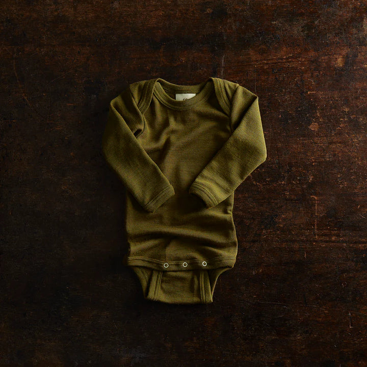 Custom 17.5 Micron Merino Wool Jumpsuit OEKO-TEX Certified Winter Fall Warm Pajamas Crescent Zippy Baby Romper Onesie