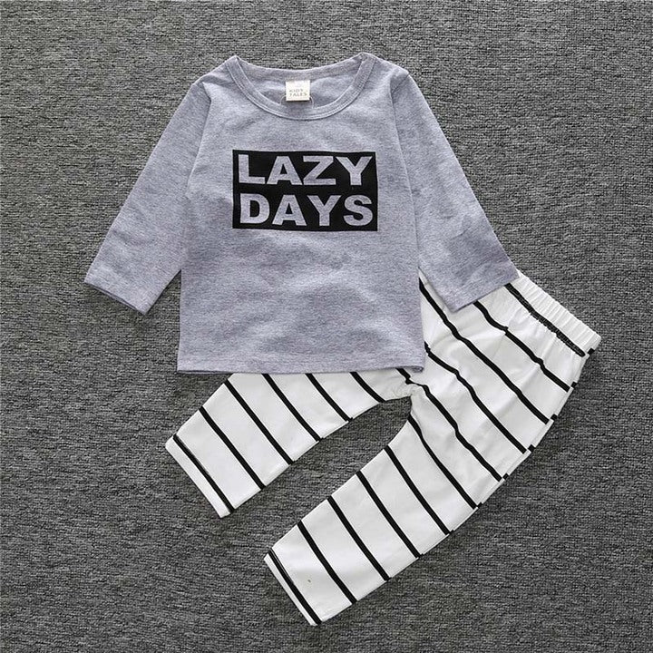 Long Sleeve Cotton Baby Boy Clothing Sets Fall Toddler Clothes Set 2 Pcs Newborn Pajamas New Born Baby Clothes Set Wholesale