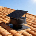 12 Inch Axial Fan Blades Solar Attic Air Vent Fan Solar Power Residential House Roof Ventilation Fan for Home / Factory