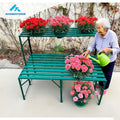 Metal Flower Stand Powder Coated DIY Fresh Display Base Pot for Home Garden Nursery Design Floor Hanging