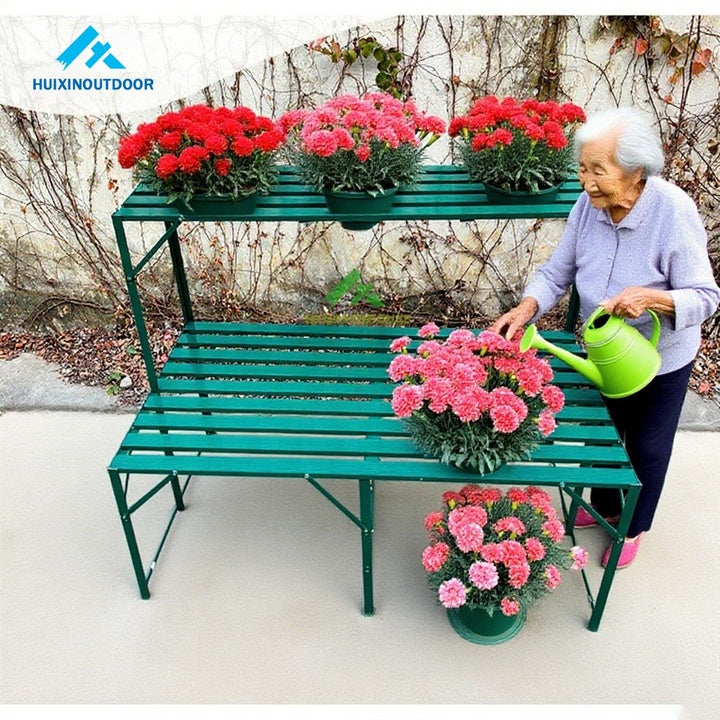 Metal Flower Stand Powder Coated DIY Fresh Display Base Pot for Home Garden Nursery Design Floor Hanging