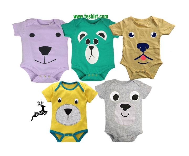 High Quality Boutique OEM Design Adult Baby Romper Supplier Organic Cotton Rompers Pantone Color Dyed Cheap Wholesale Rompers