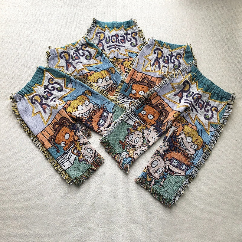 Girl Kids Pants Kids Tapestry Clothing Factory Direct Sale Fashion US Size Sweat Pants trousers Blanket Fringe Rug Kids Pants