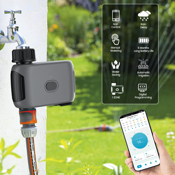 WIFI Irrigation Timer Factory Supply Home Garden Irrigation Controller Automatic Garden Water Timer With Sprinkler SGW03WF