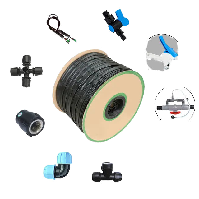 The Agricultural Drip Irrigation System Irrigates 10 Hectares of the Farm