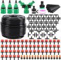 164ft Adjustable Garden Drip Irrigation Kit with Hose Automatic Watering System Gardening Agriculture GreenSpace Patio Lawn Care