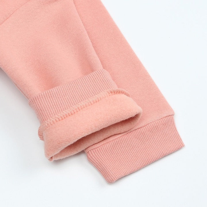 Baby Unisex Plus Size Hooded Sweatshirt Bear Ears Design Cotton Fleece Casual Autumn Wear for Children Pink Yellow Mint Beige