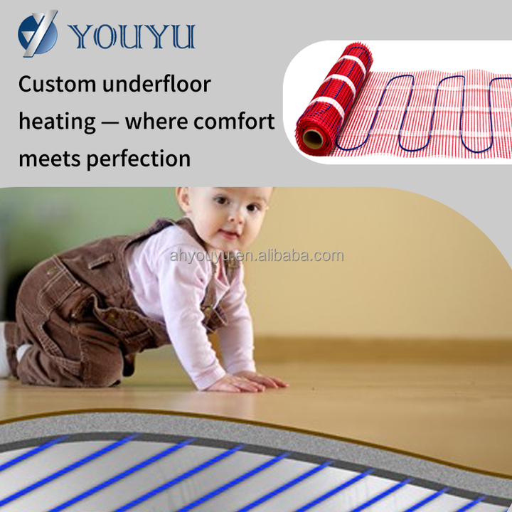 Easy to Install Under Tile Electric Radiant Floor Heating System With WiFi Controlled Thermostatic