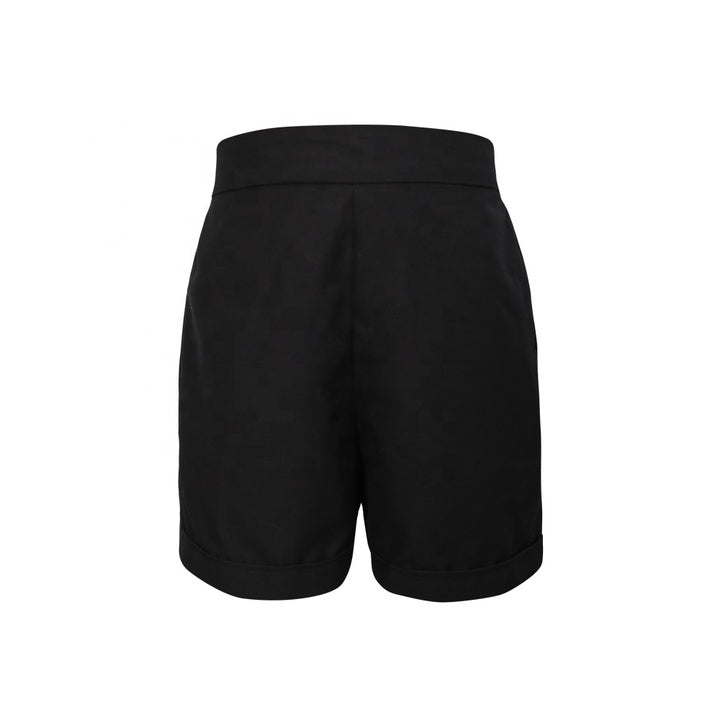 Premium Design 4 Pieces Suits Outfits Black Suit Black Knot Short Sleeves Shirt Black Short Pants Baby Boy Set-Daniel Suit