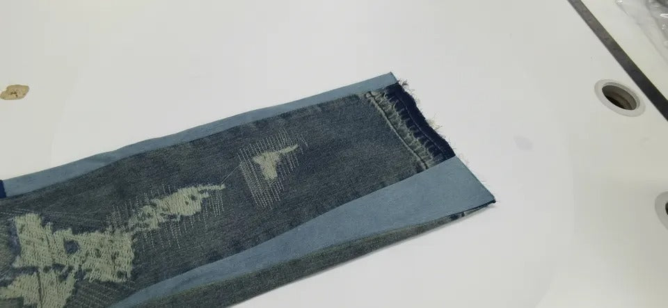 2023 plus size men's jeans  Denim  All Cotton flared  Leg bottom  Men Jeans  Ripped  Fashion Denim Pants Cool stacked Jeans