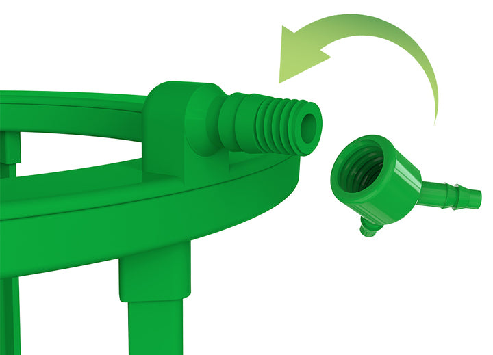 Green Greenhouse Round Water Saver Drip Plastic Collapsible Slow Release Plant Watering Ring