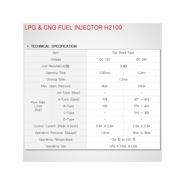 HANA Hot Sale Custom H2100 Conversion Kit ISO Certified LPG/CNG Diesel Fuel Nozzle Injector DC 12V/24V Truck Engine Parts