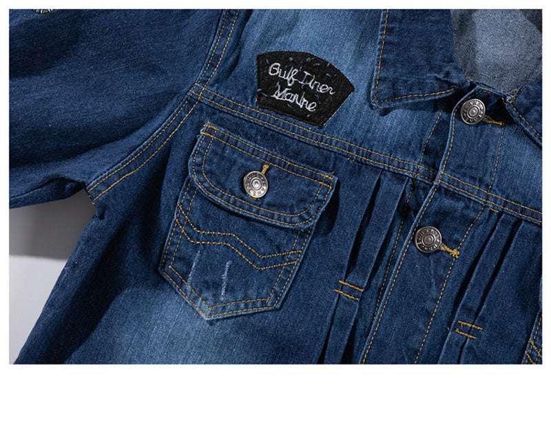Men Clothing 2023 Fall Denim Jacket Men's Trend Plus Size Style Jacket Fashion Wears Men's Denim Jacket