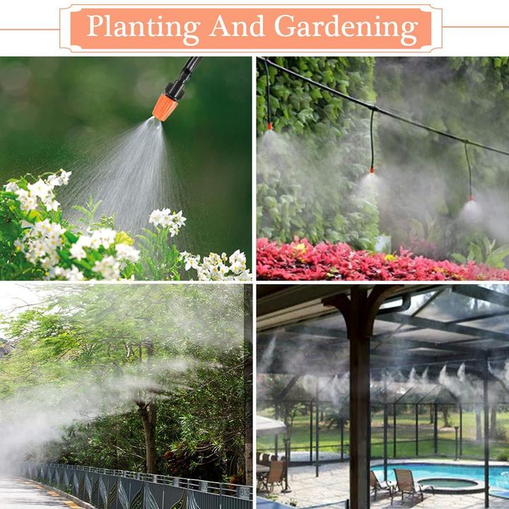 10m+60M Adjustable Drip Irrigation Kit DIY Automatic Watering System Garden Patio Lawn Care Balcony Flower Pots Watering Device