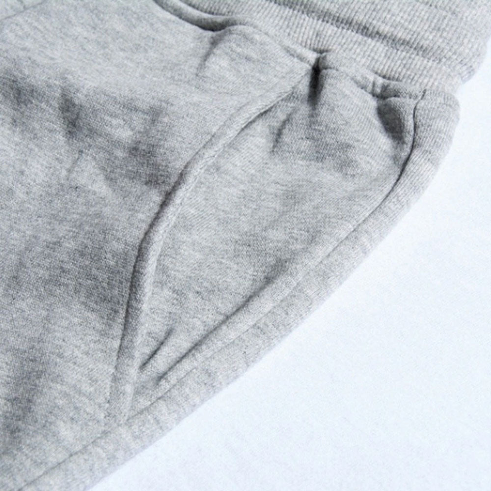 Men's Casual Pants With Pockets Autumn Winter Fleece Trousers Drawstring Everyday Polyester Cotton Pants Gym Jogger Sweatpants