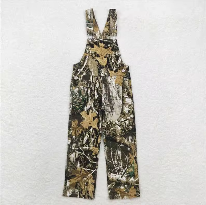 Fall Hunting Camo Denim Strap Jumpsuits Overall Boutique Long Pants Clothes