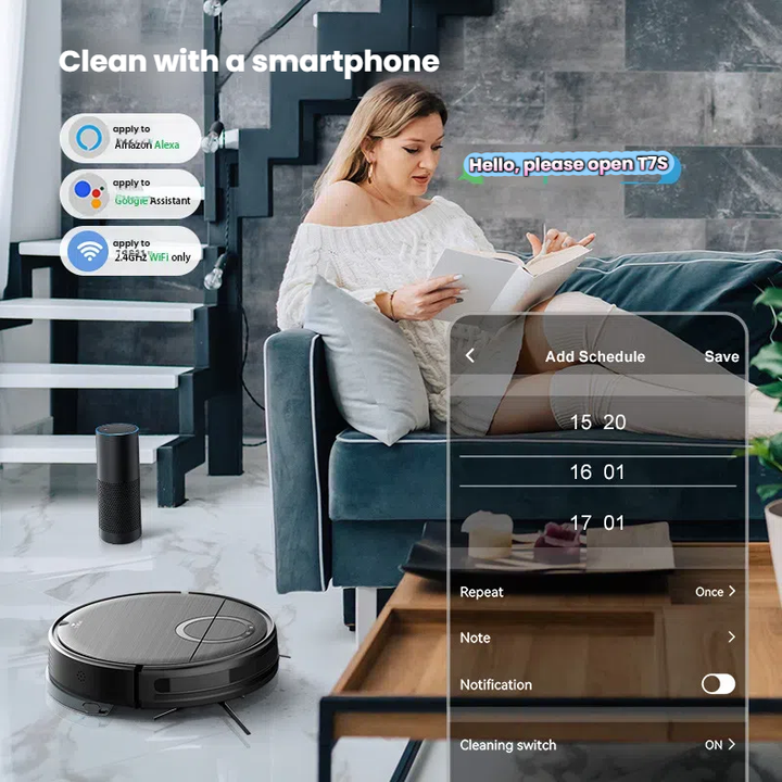 High Quality Smart 3 in 1 Automatic Robot Vacuum Cleaner Upgrade Powerful Suction App Remote Control Robotic Vacuum