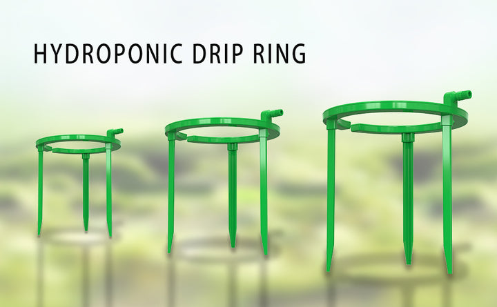 Green Greenhouse Round Water Saver Drip Plastic Collapsible Slow Release Plant Watering Ring