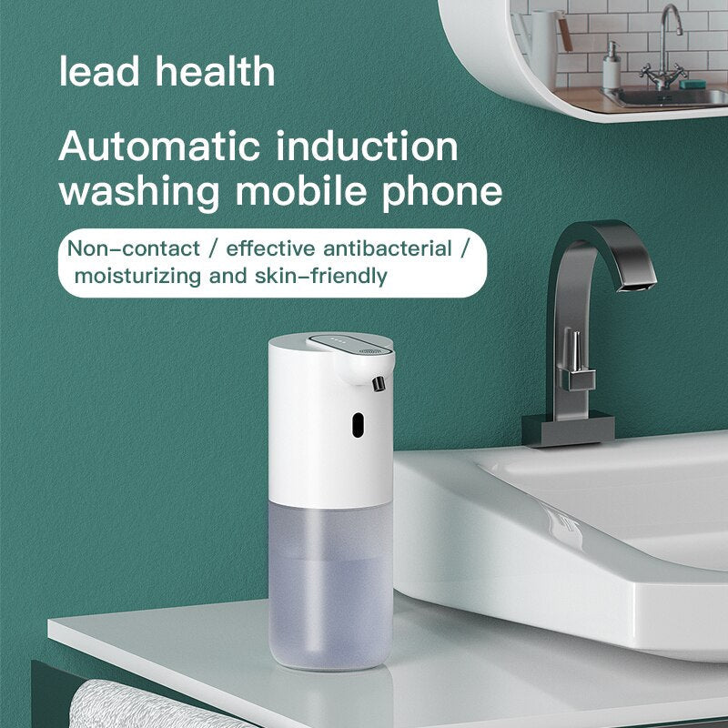 Automatic Touchless Liquid Soap Dispenser 400ml USB Charging Smart Infrared Foam Soap Dispenser Wash Hand Sanitizer For Bathroom