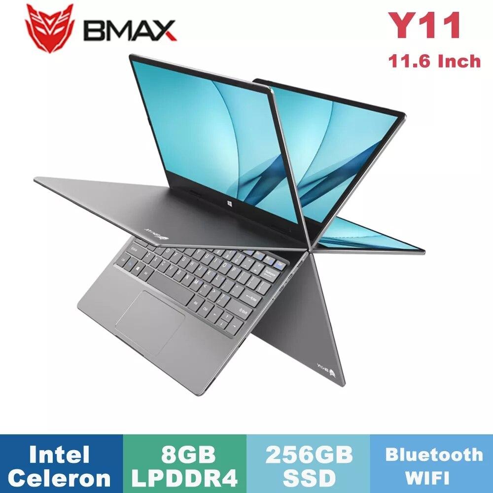 bmax y11 laptop 11 6 quot intel n4120 windows 10 8gb 256gb ssd wifi bluetooth1920 1080 touch ips screen ultra thin gaming notebook laptops