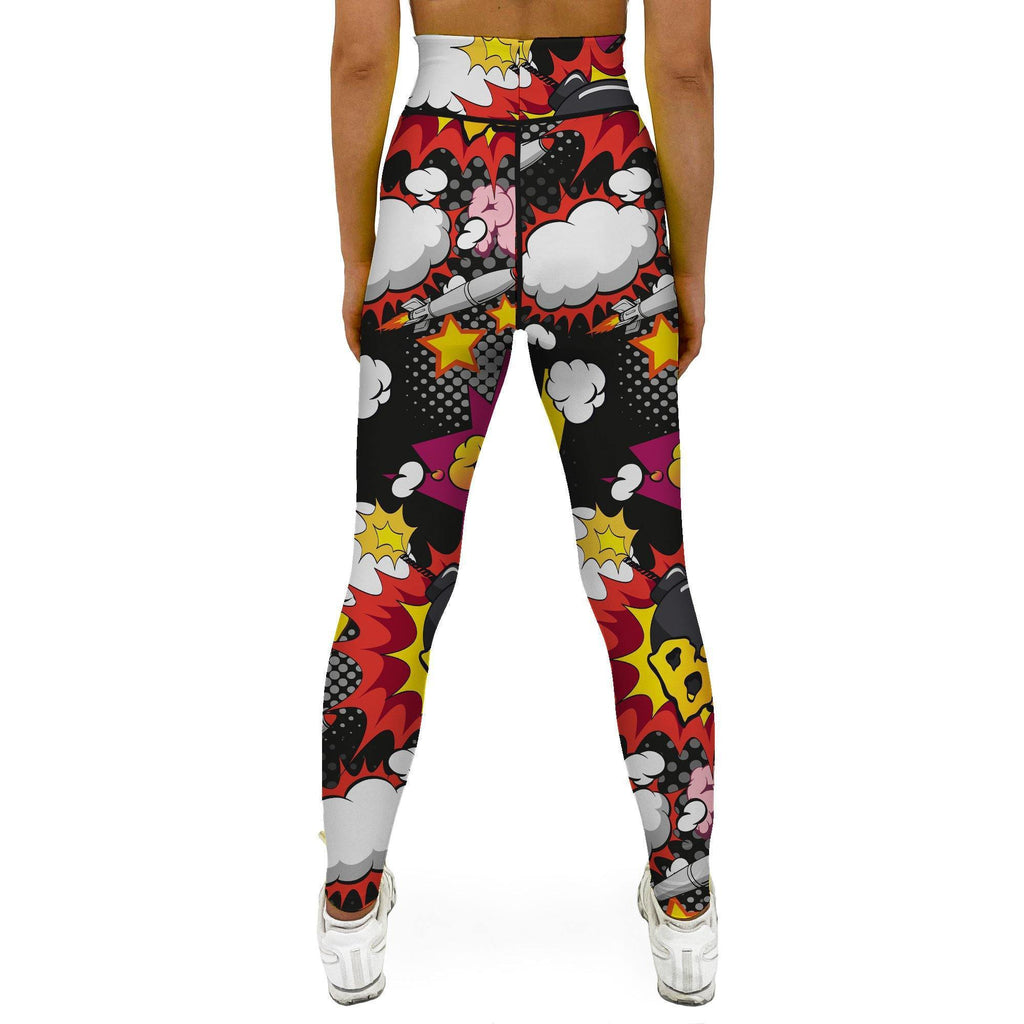 comic boom pow beverly leggings