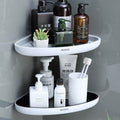 ECOCO Wall Mounted Bathroom Storage Shelves Wall Free Punching Storage Shelves Shampoo Shelf Towel Rack for Bathroom, Kitchen
