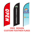 Feather Flags Graphic Custom Banner Outdoor Advertising Personalized Celebration Decoration Free Design Without Flagpole