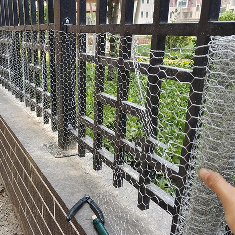Galvanized Hexagonal Wire Mesh Fence Chicken Rabbit Animal Household Garden Wire Net Scratch Resistant Rust Proof Breeding Net