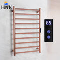 Gold/Rose Gold Electric Heated Towel Rail.Hidden/Exposed Wires Electric Towel Rack.Stainless Steel Towel Warmer.Bath Towel Dryer