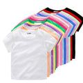 Children Short Sleeve T-Shirt Custom Logo Printing 100% Cotton Plain Blank Kids Baby Girl Boy T shirts